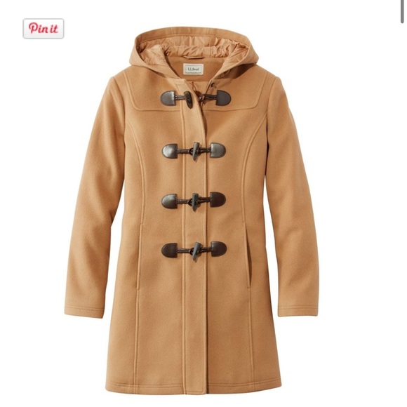 L.L. Bean classic Italian Lambswool toggle duffle coat